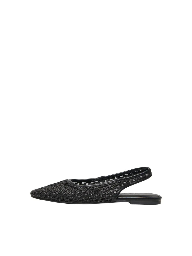 ONLY Akira 7 Woven Sling Back Ballerina | Black