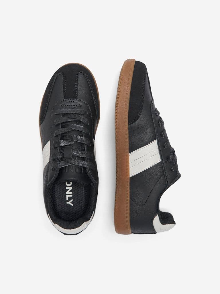 ONLY Amber PU Sneaker | Black