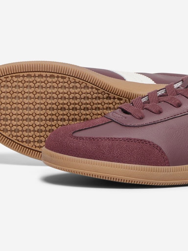 ONLY Amber PU Sneaker | Burgundy