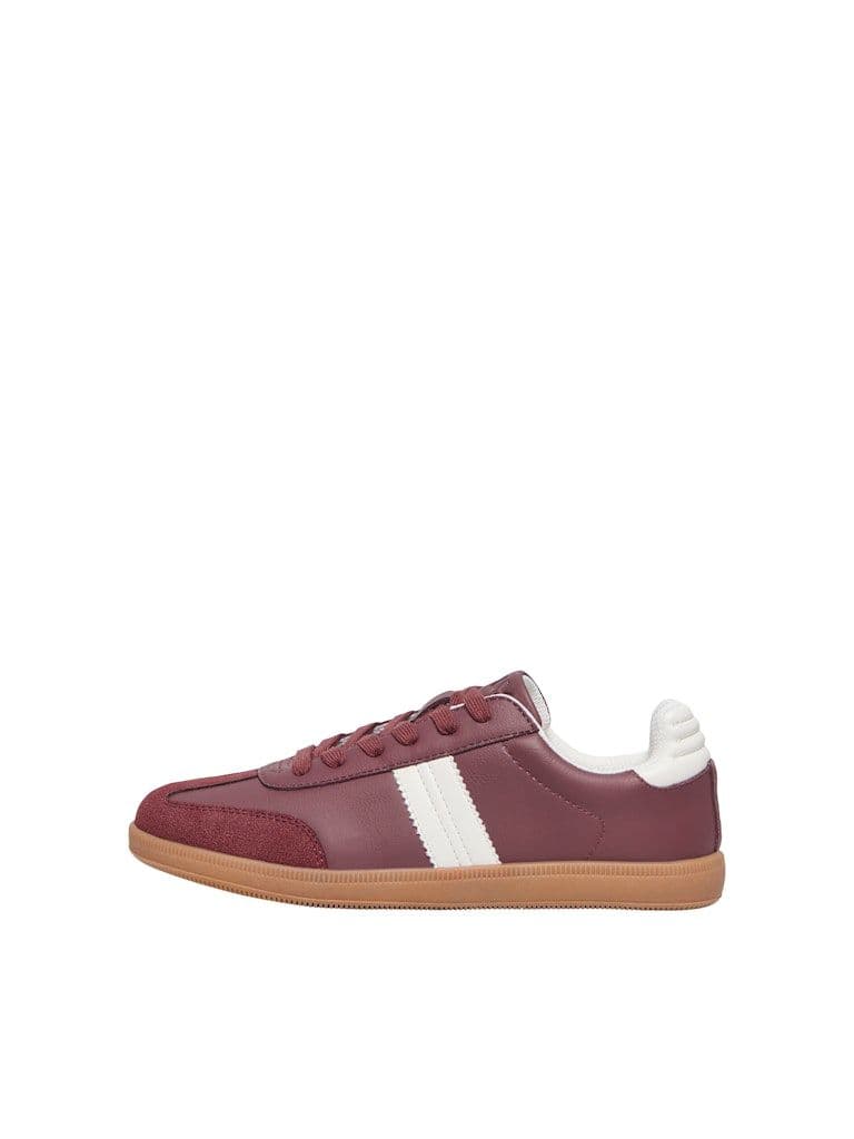 ONLY Amber PU Sneaker | Burgundy