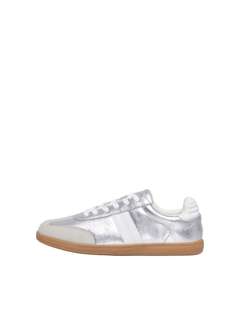 ONLY Amber PU Sneaker | Silver
