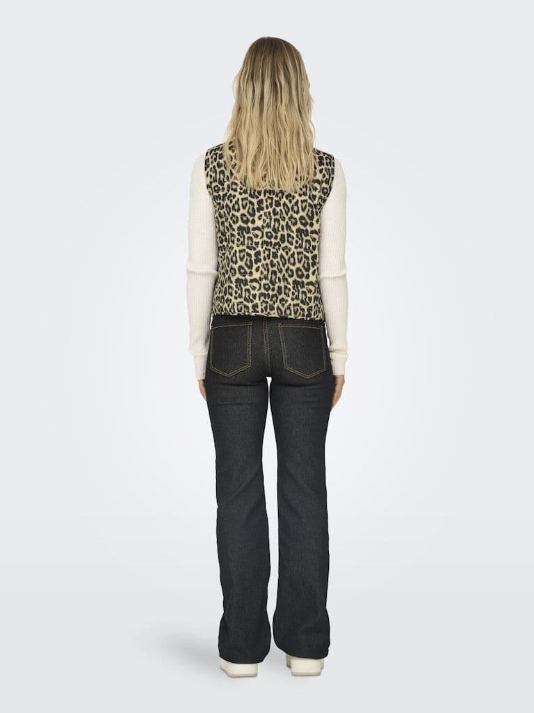 ONLY Annabell Bow Leo Waistcoat| Light Brown
