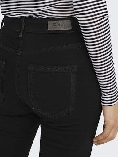 ONLY  Blush Mid Flared Denim Jeans| Black