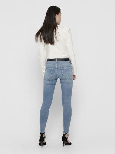ONLY Blush Mid Sk Ak Rw Denim Regular Jeans | Light Blue