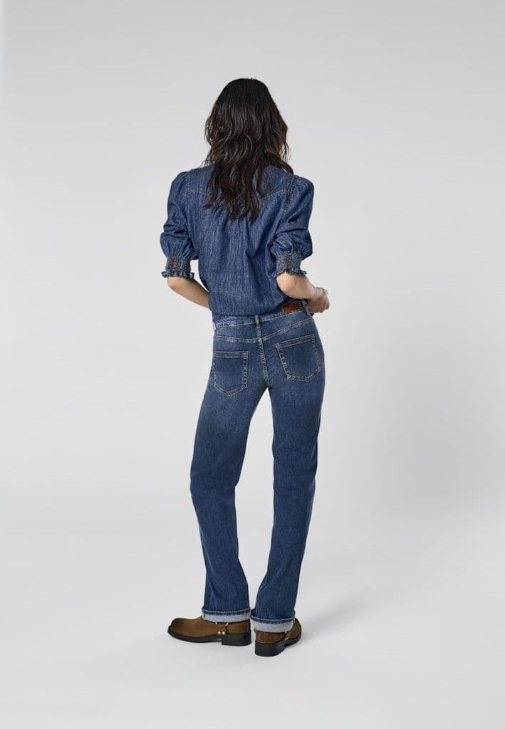 ONLY Blush Mid Straight Denim |Jeans Dark Blue