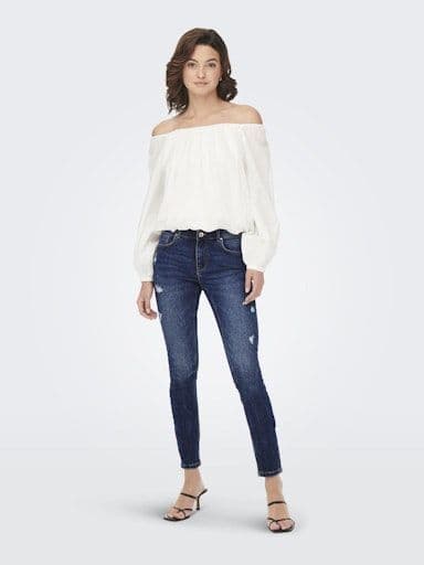ONLY Daisy Reg Push Up Skinny  Ankle | Dark Blue