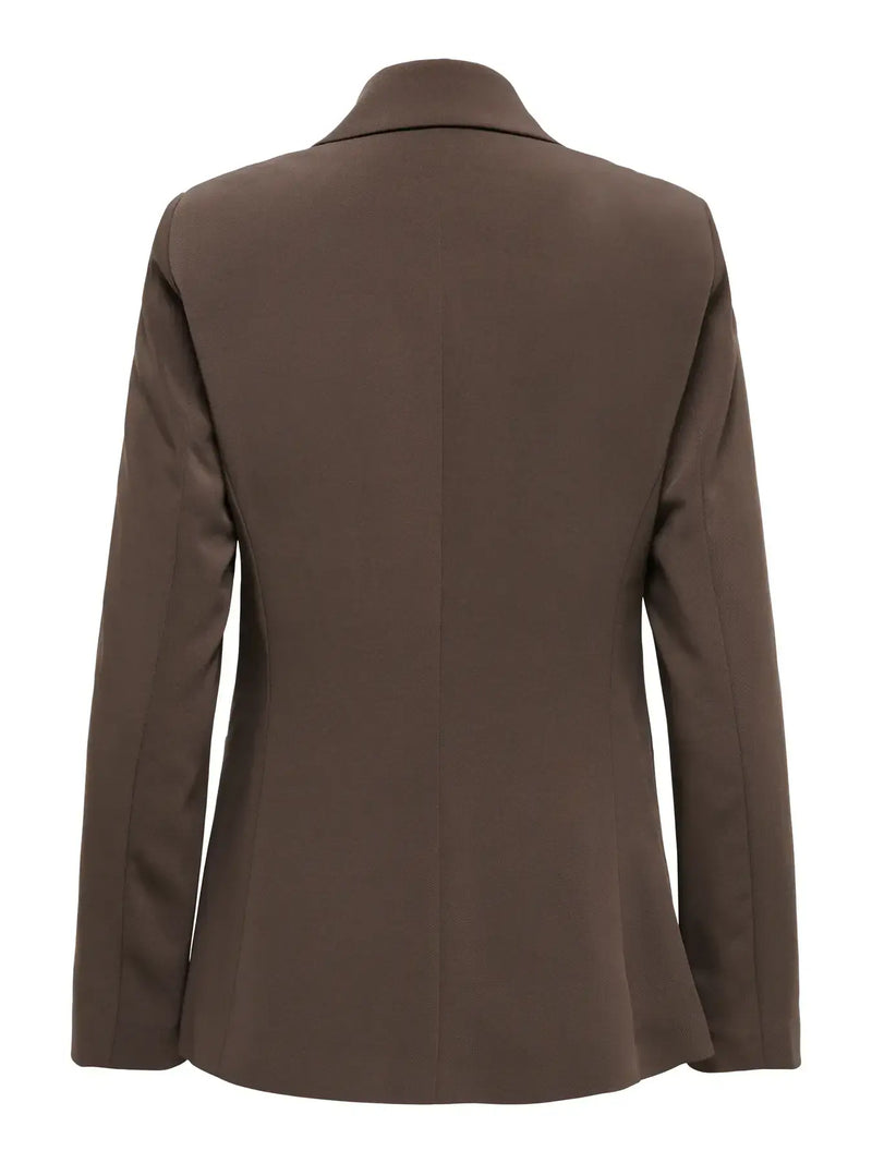 ONLY Dove Life L/S Fit Blazer | Chocolate