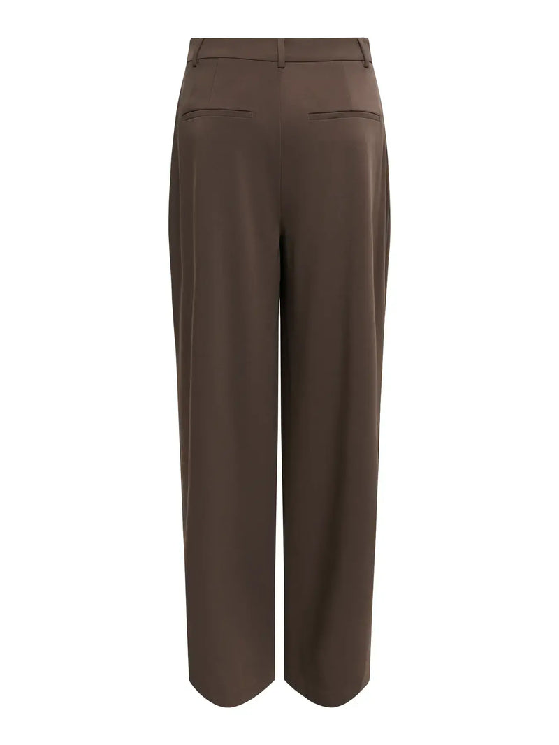 ONLY Dove Life Wide-Leg Pants | Chocolate