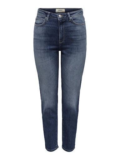 ONLY Emily Icon HW Straight Ankle Denim| Med Blue