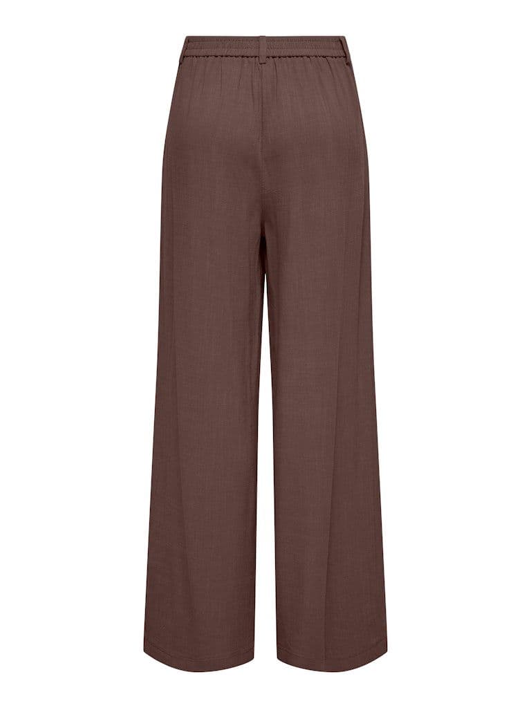 ONLY Emmia-Siesta MW Linen Pants | Brown