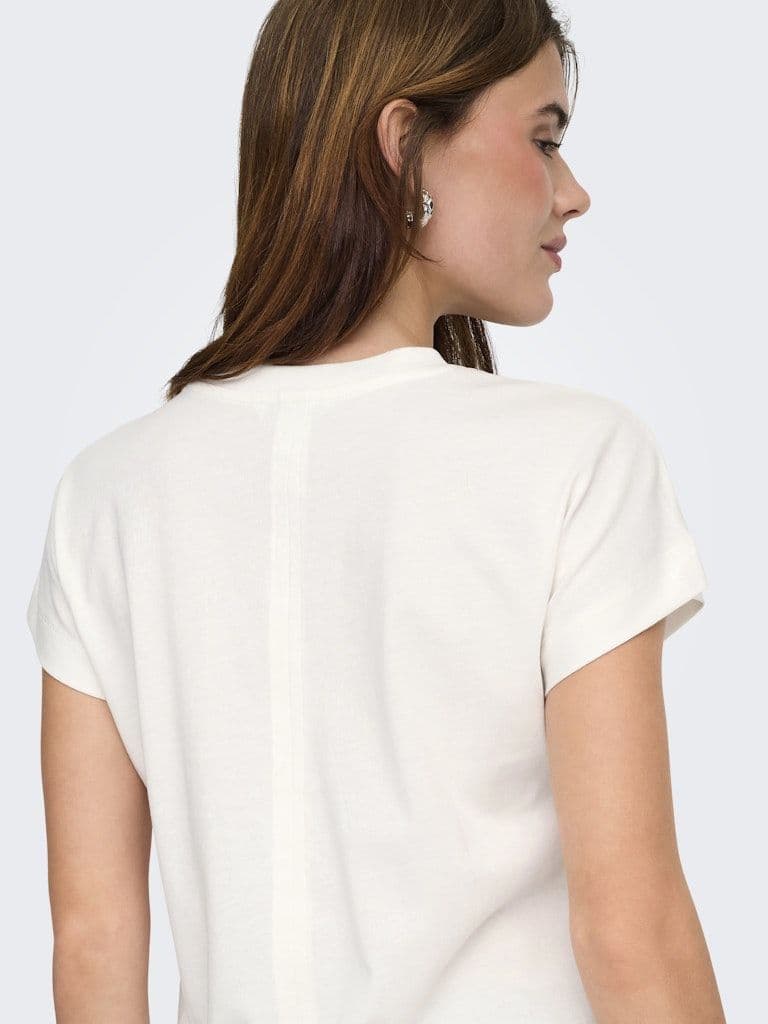 ONLY  Erica S/S Top | Cloud Dancer