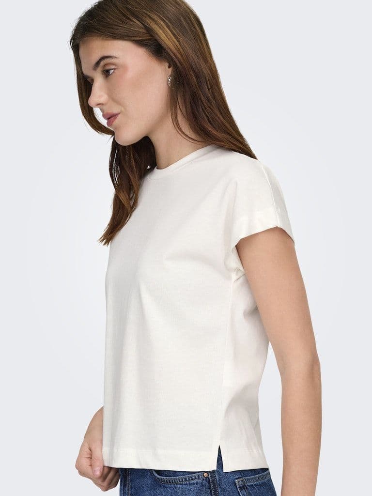 ONLY  Erica S/S Top | Cloud Dancer