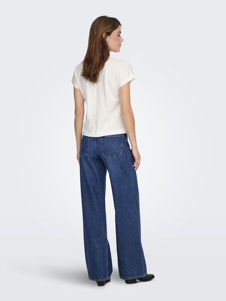 ONLY  Erica S/S Top | Cloud Dancer