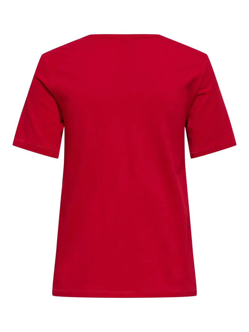 ONLY Fly S/S Top | Cherry