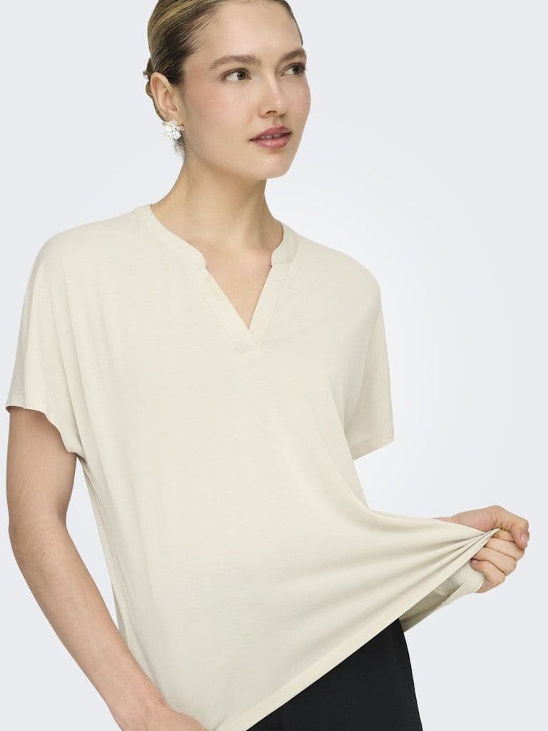 ONLY Free S/S Split Top | Pumice Stone