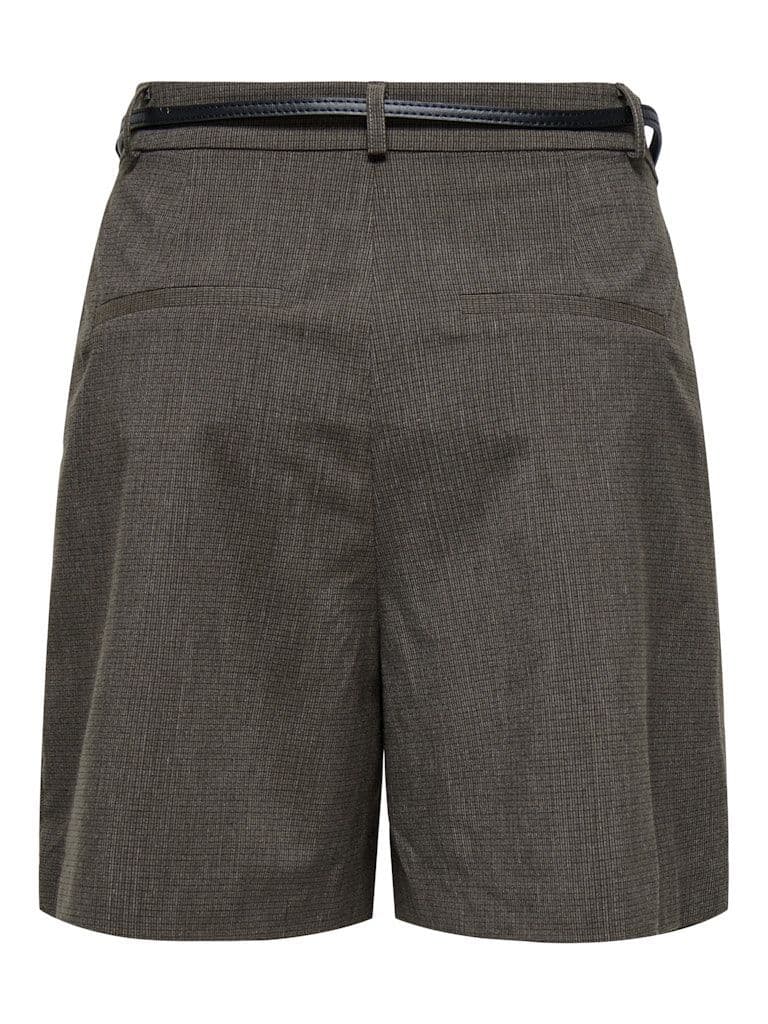 ONLY Garia Life HW Belt Check Shorts | Walnut