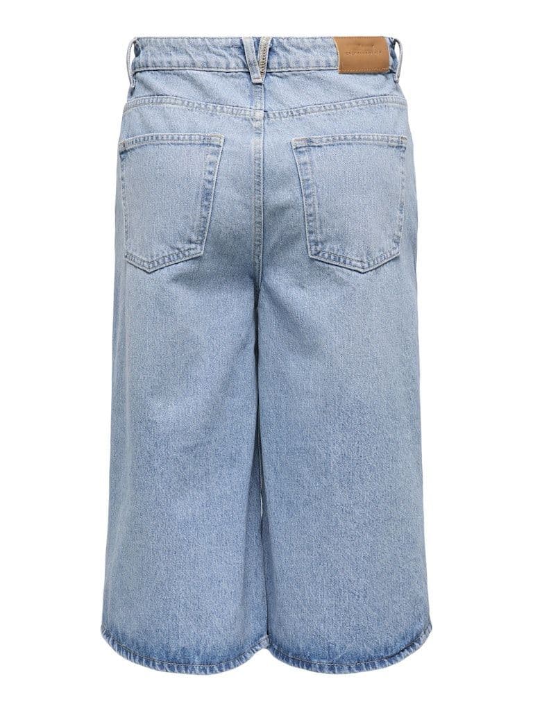 ONLY Hope HW Wide Long Shorts | Light Blue