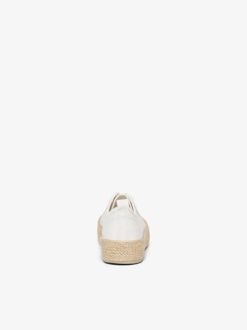 ONLY Ida-1 Lace Up Espadrille |  White