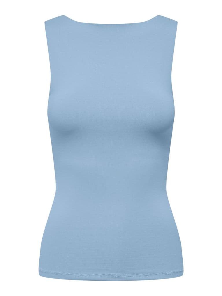 ONLY Lea S/L 2-Ways Fit Top |Chambray