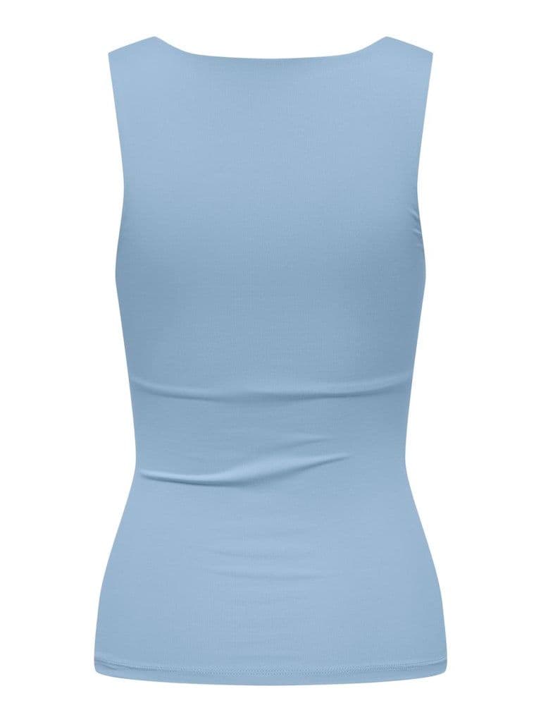 ONLY Lea S/L 2-Ways Fit Top |Chambray