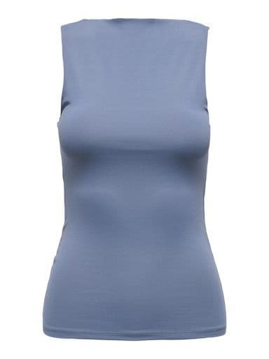 ONLY Lea S/L 2-Ways Fit Top | Indigo