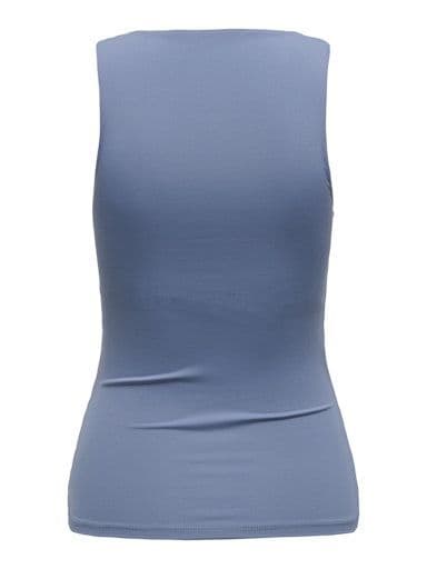 ONLY Lea S/L 2-Ways Fit Top | Indigo