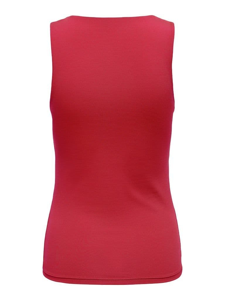 ONLY Lea S/L 2-Ways Fit Top | Red
