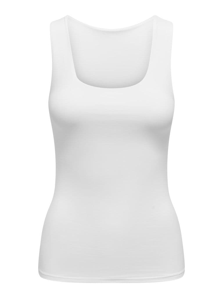 ONLY Lea S/L 2-Ways Fit Top | White