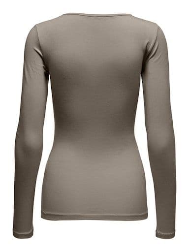 ONLY Live Love LS Top | Walnut