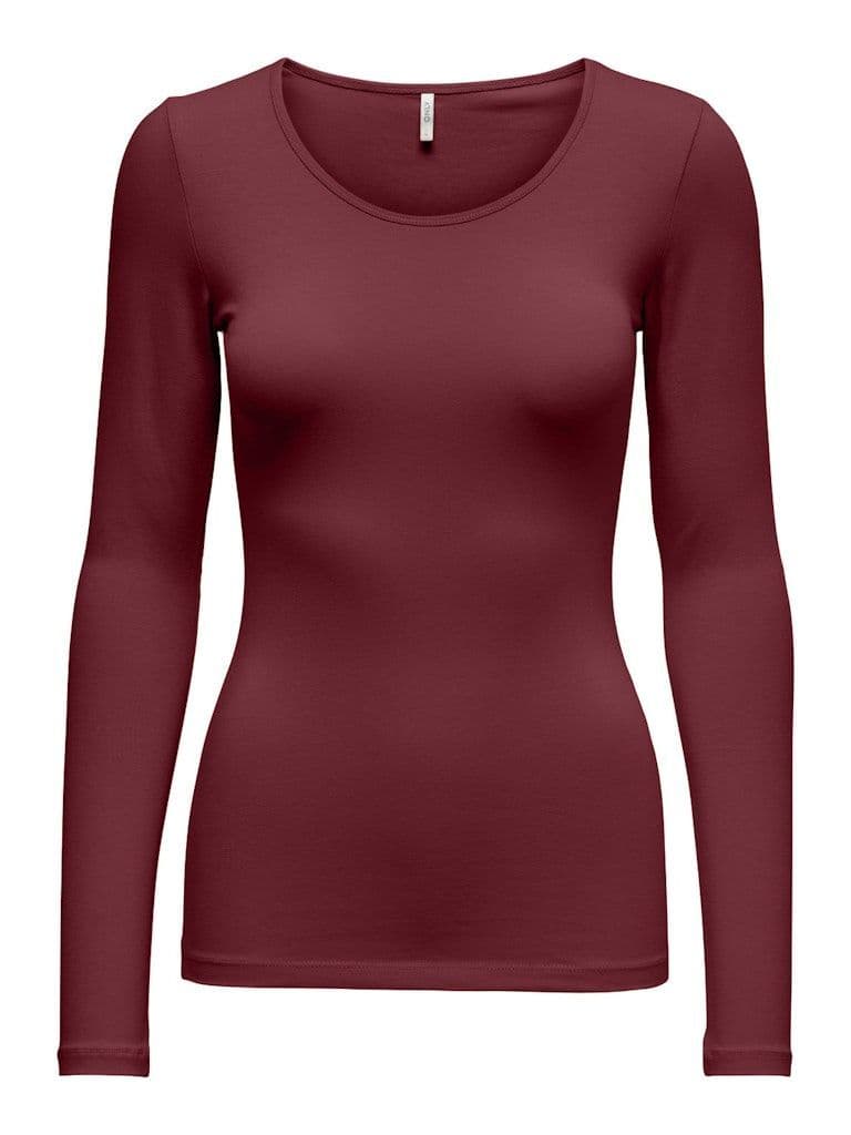ONLY Live Love LS Top |Wine