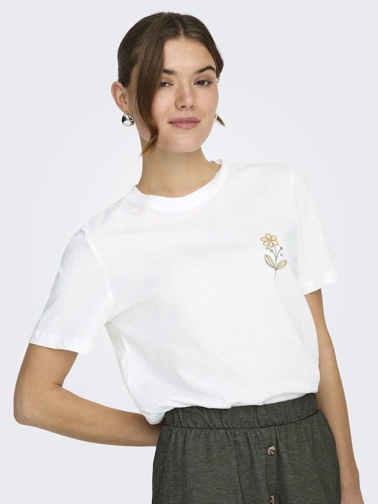ONLY Lucy Monja SS Top | White