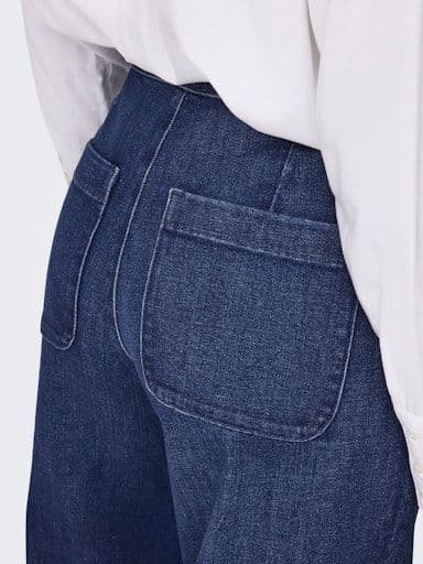 ONLY Madison HW Button Wide Jeans | Denim