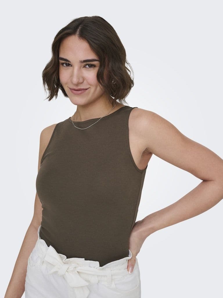 ONLY Malia S/S Top | Chocolate