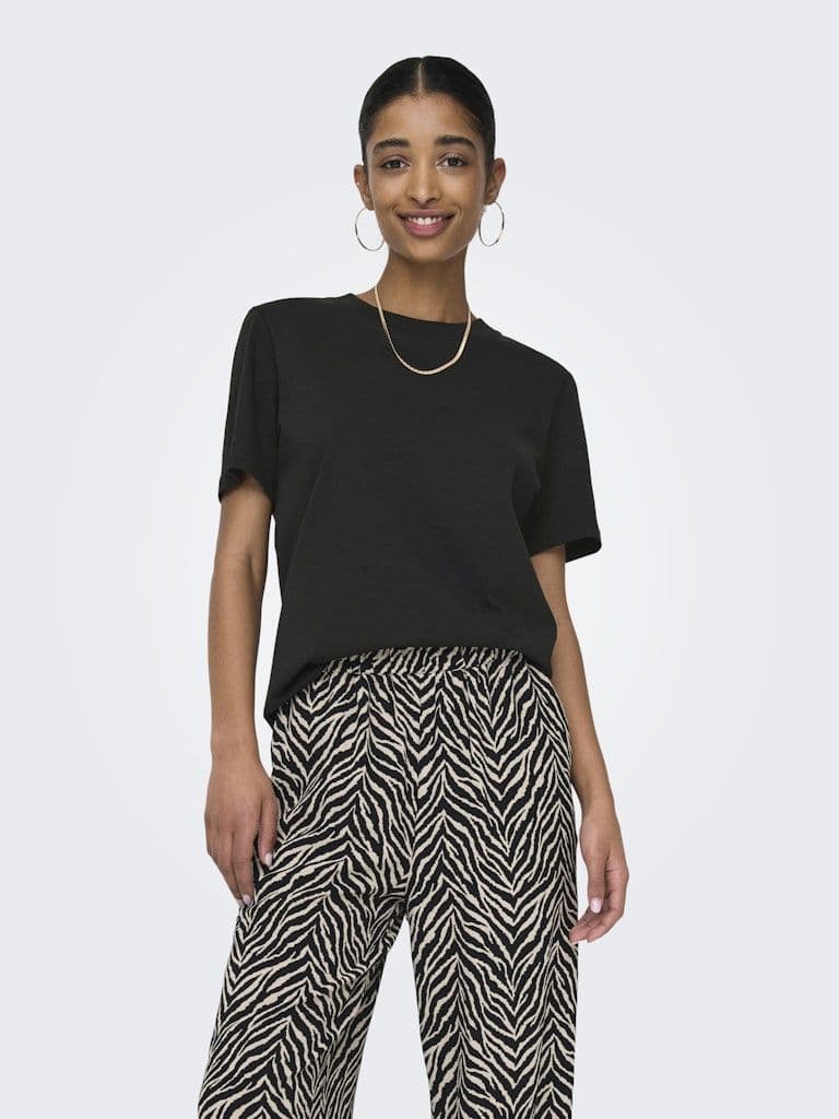 ONLY Monja S/S Tee | Black