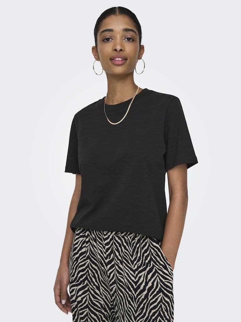 ONLY Monja S/S Tee | Black