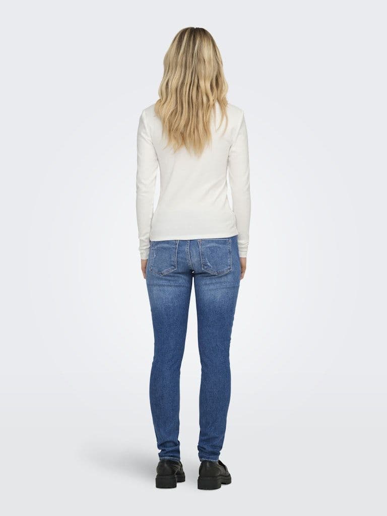 ONLY Riley O-Neck L/S Top | Cloud Dancer