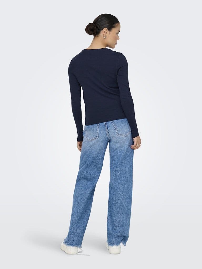 ONLY Riley O-Neck L/S Top | Night