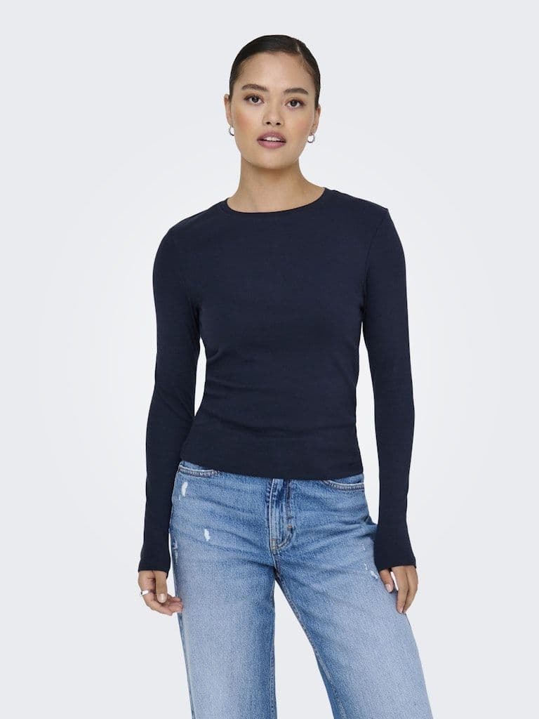 ONLY Riley O-Neck L/S Top | Night