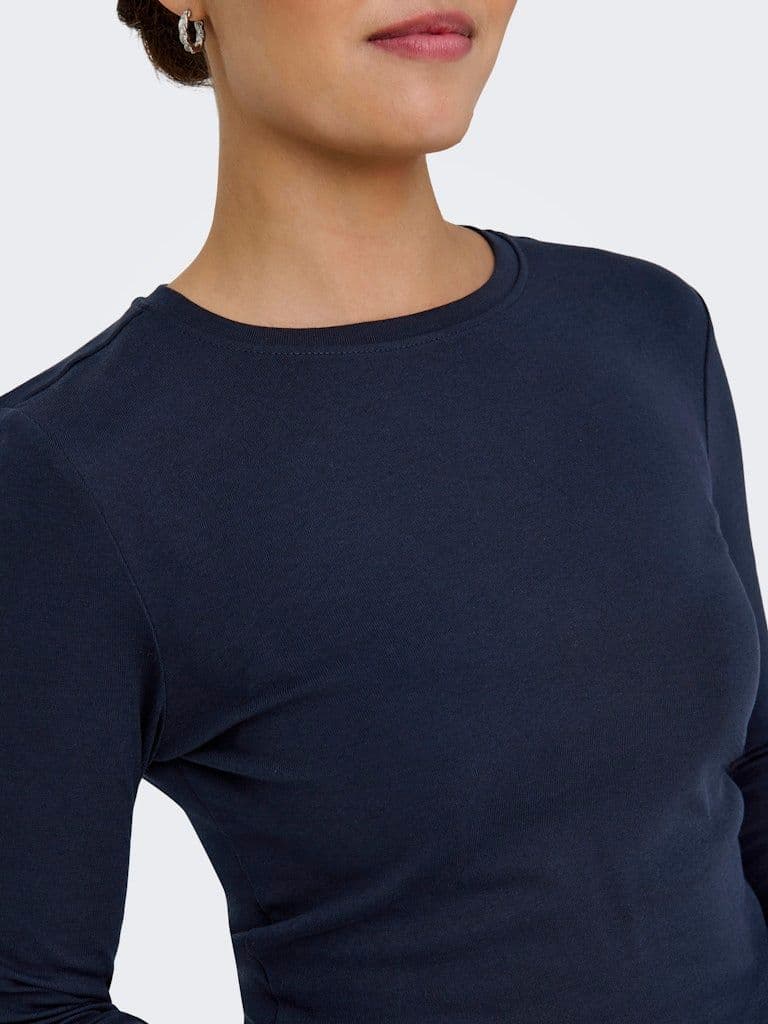 ONLY Riley O-Neck L/S Top | Night