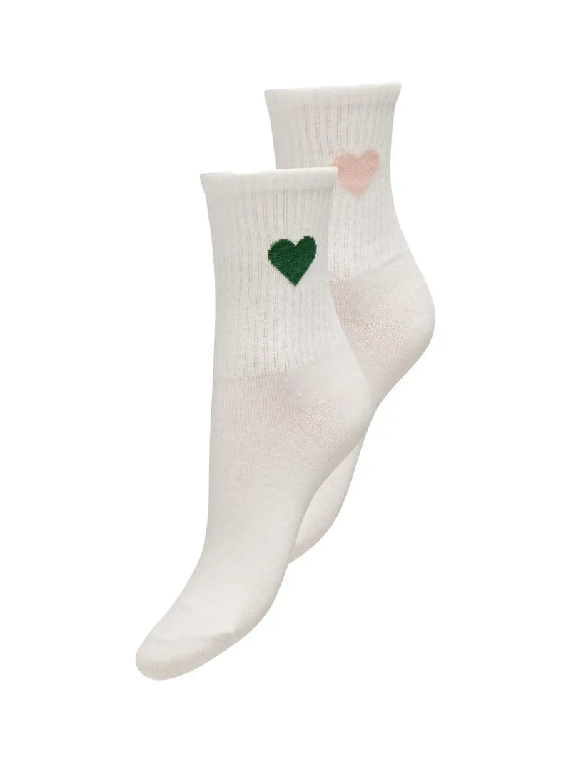ONLY Talia Tennis  Sock 2 Pack | Cloud Dancer