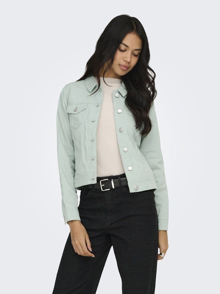ONLY Tia L/S Coloured Jacket | Jade