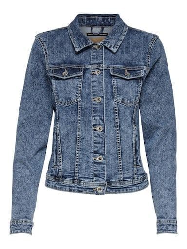 ONLY Tia Life Denim Jacket  | Med Blue