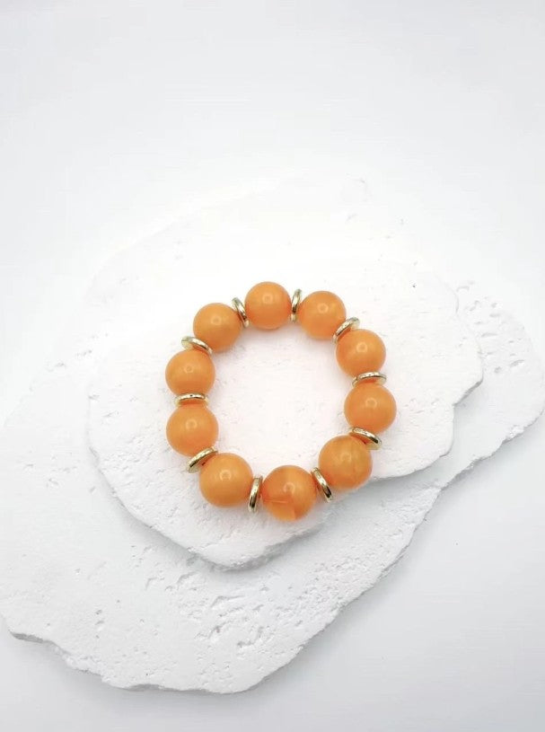 Claren Bijoux Acrylic Style Bracelet | Orange BR265