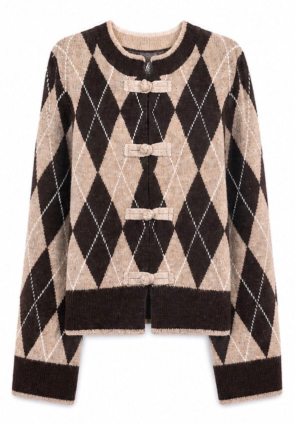 JS Millenium Molly Bow Cardigan | Chocolate 8733