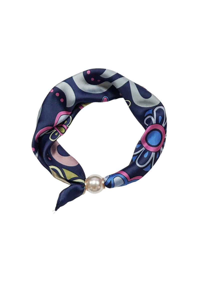 Best Angel Magnetic Pearl Neck Scarf | Navy