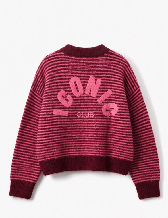 JS Millenium Iconic Jumper | Pink/Wine 8657