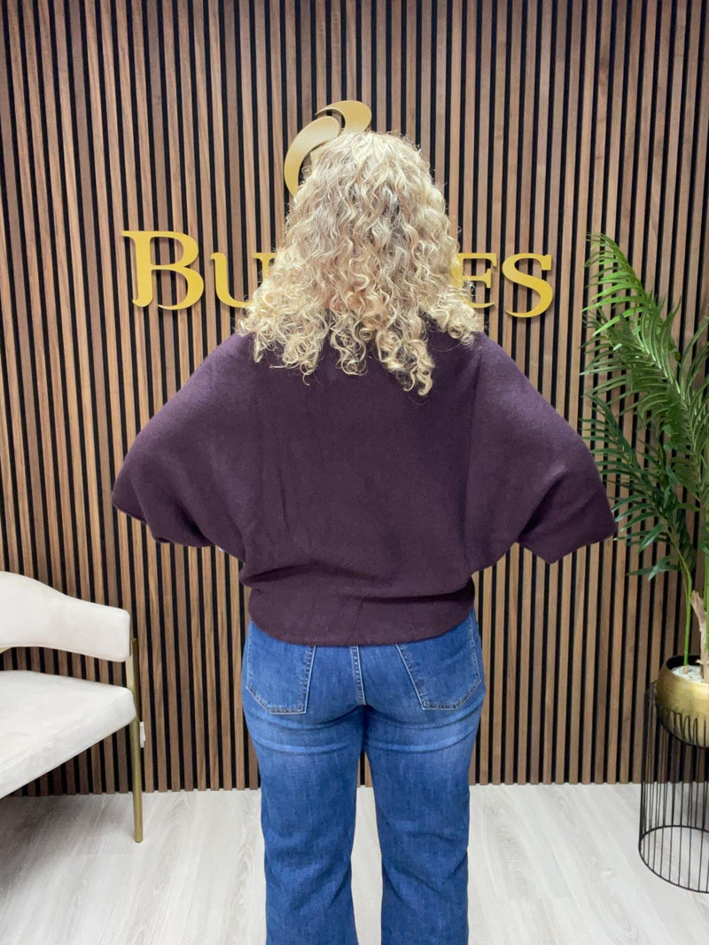 D.E.C.K by DECOLLAGE Batwing knit Jumper | Mulberry 57702