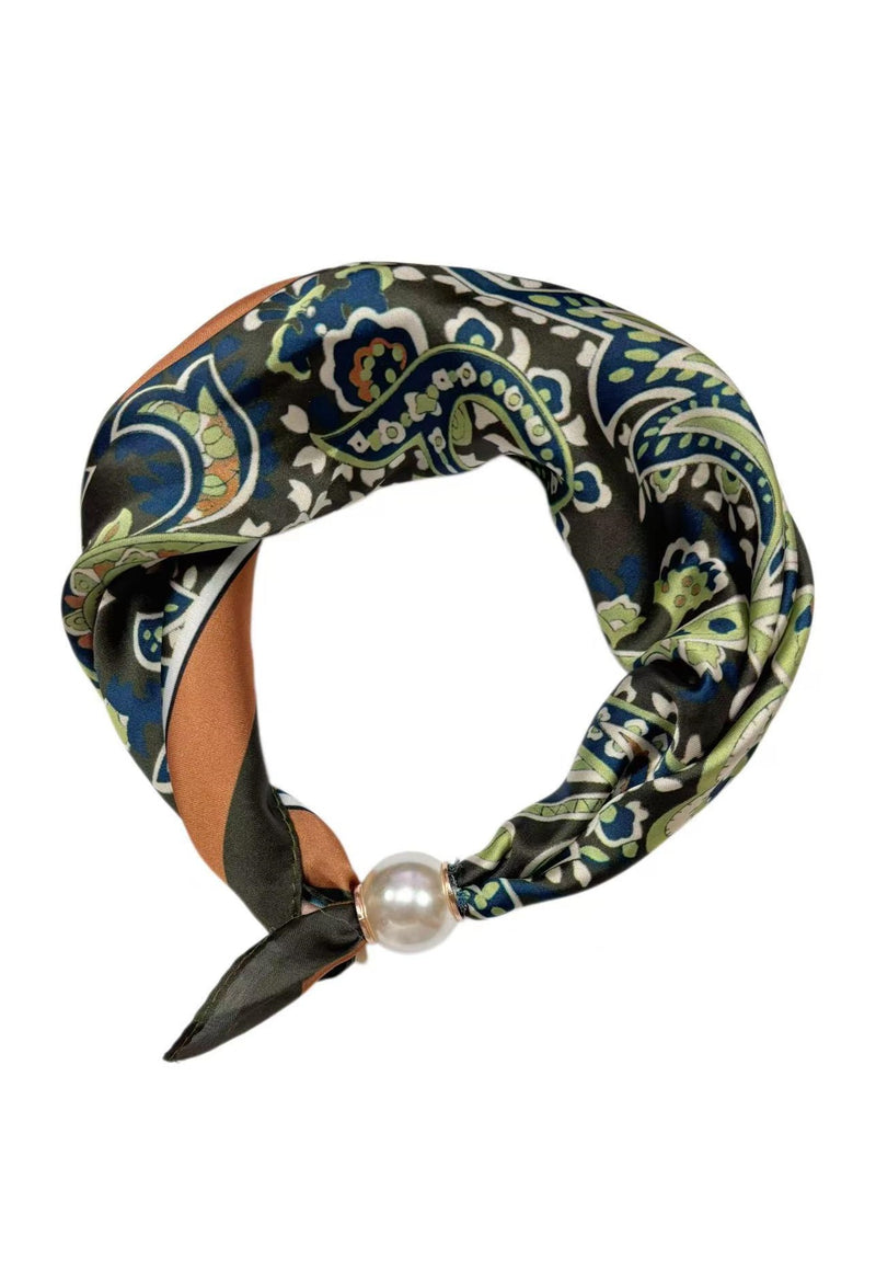 Best Angel Magnetic Pearl Neck Scarf | Green