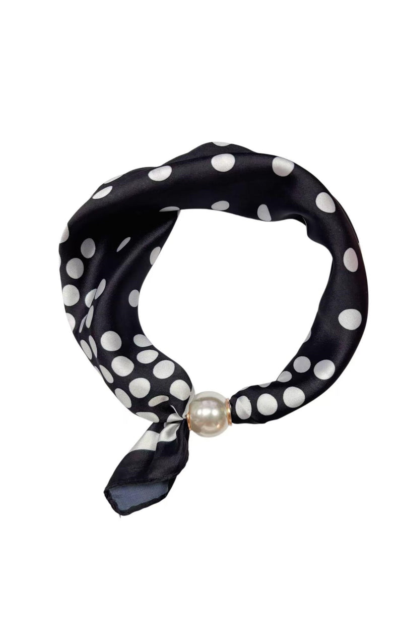 Best Angel Magnetic Pearl Neck Scarf | Black