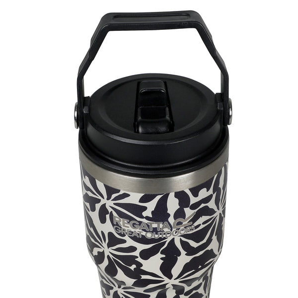 RCE549  0.6 Litre Insulated Tumbler Abstract Floral Beige